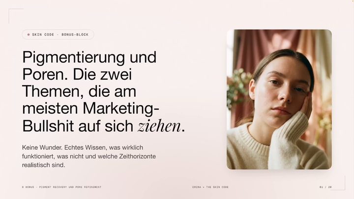 Bonus-Video: Pigmentierung und Poren