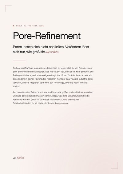Heft: Pore-Refinement
