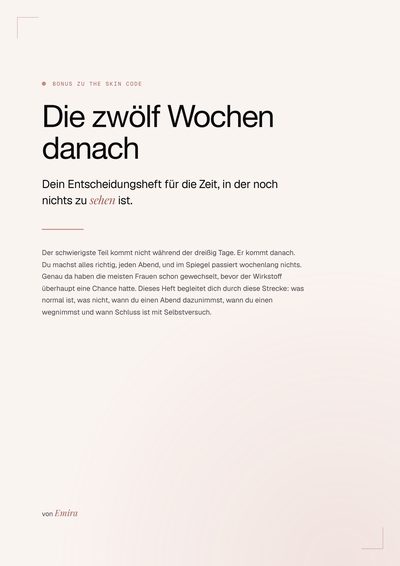 Heft: Die zwölf Wochen danach