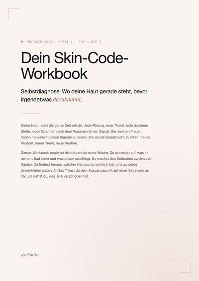 Titelseite: Dein Skin-Code-Workbook